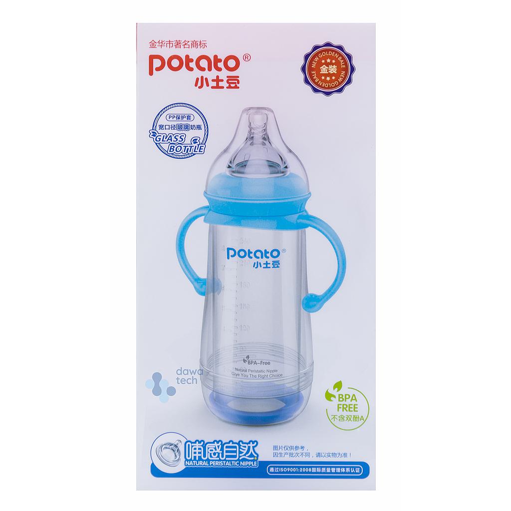 Potato 240 mL رضاعة زجاج داخل بلاستيك 403