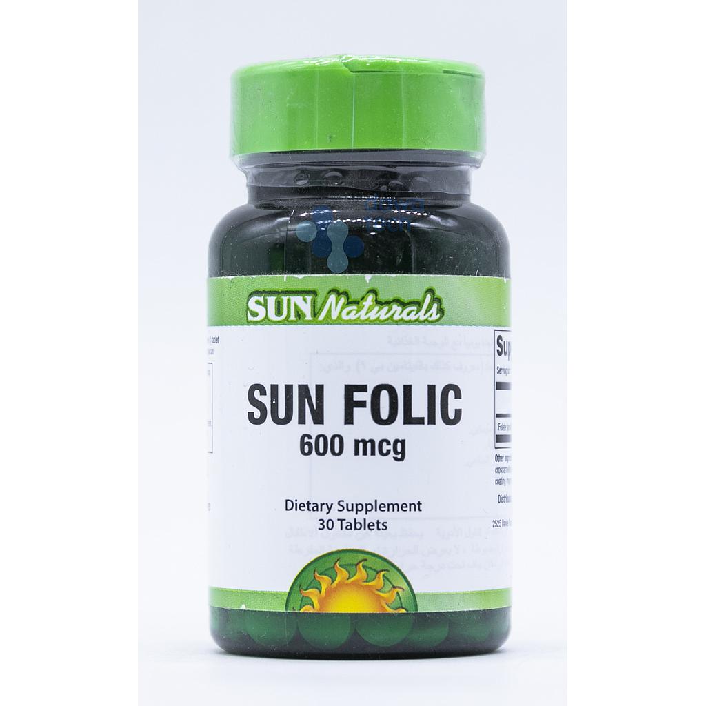 Sun Folic 600 Mcg 30 Tab