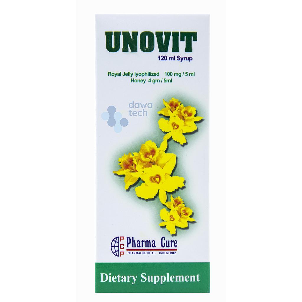 Unovit Royal Jelly Syrup120 Mlبيع قطعي